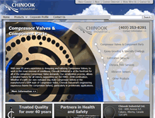 Tablet Screenshot of chinook.ca